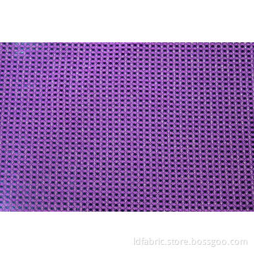 Nylon Metallic Geometrical Mesh Fabric